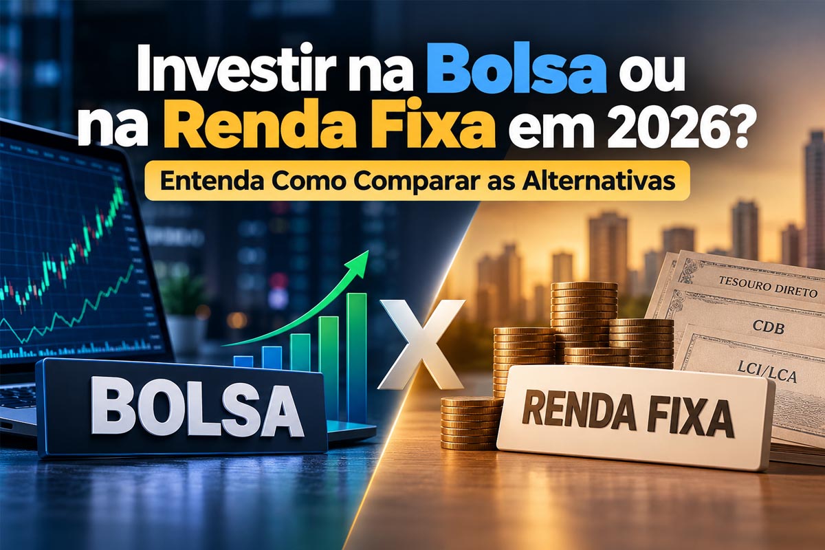 Investir na Bolsa ou na Renda Fixa em 2026? Entenda Como Comparar as Alternativa